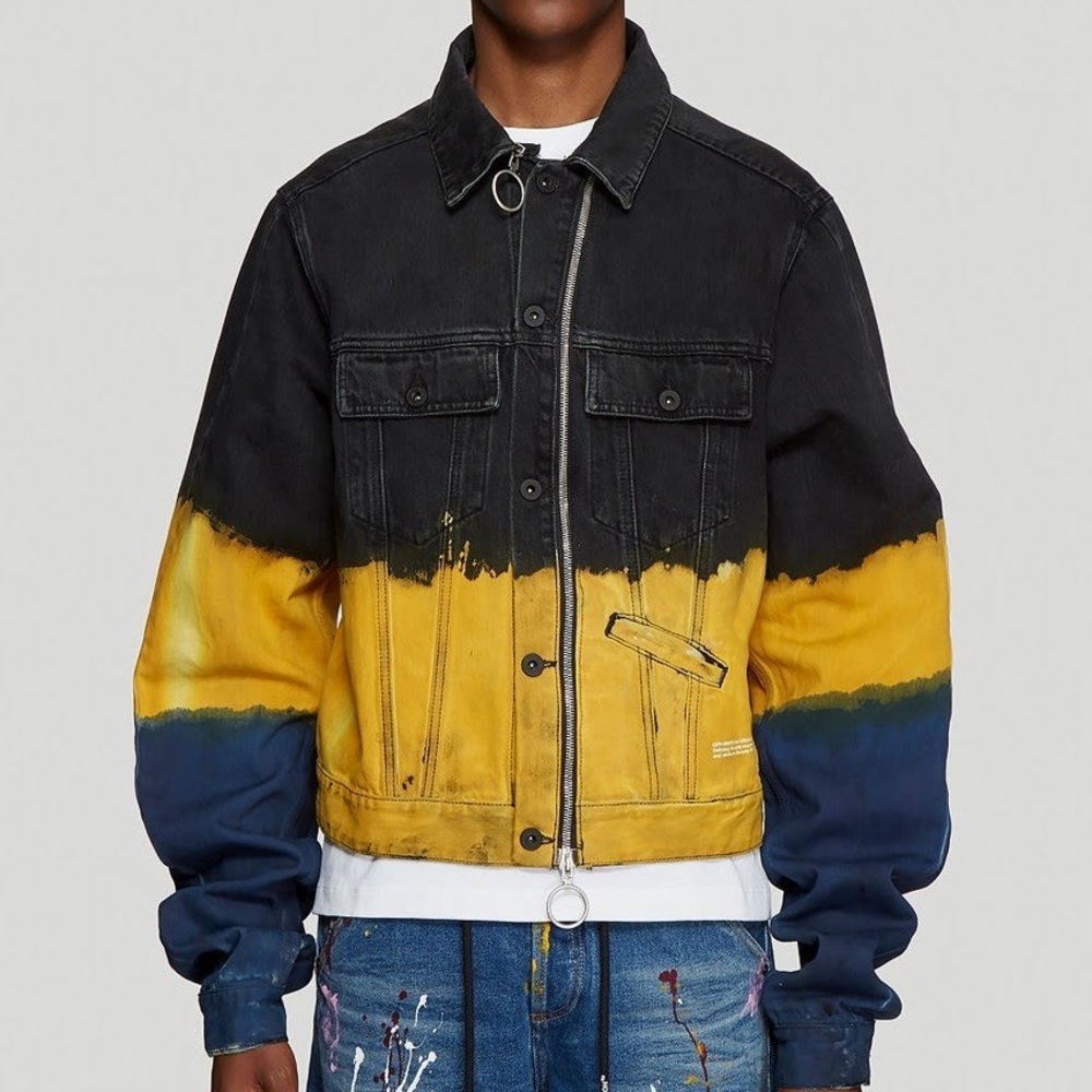 Off-White Tie-dye Denim Jacket Size L